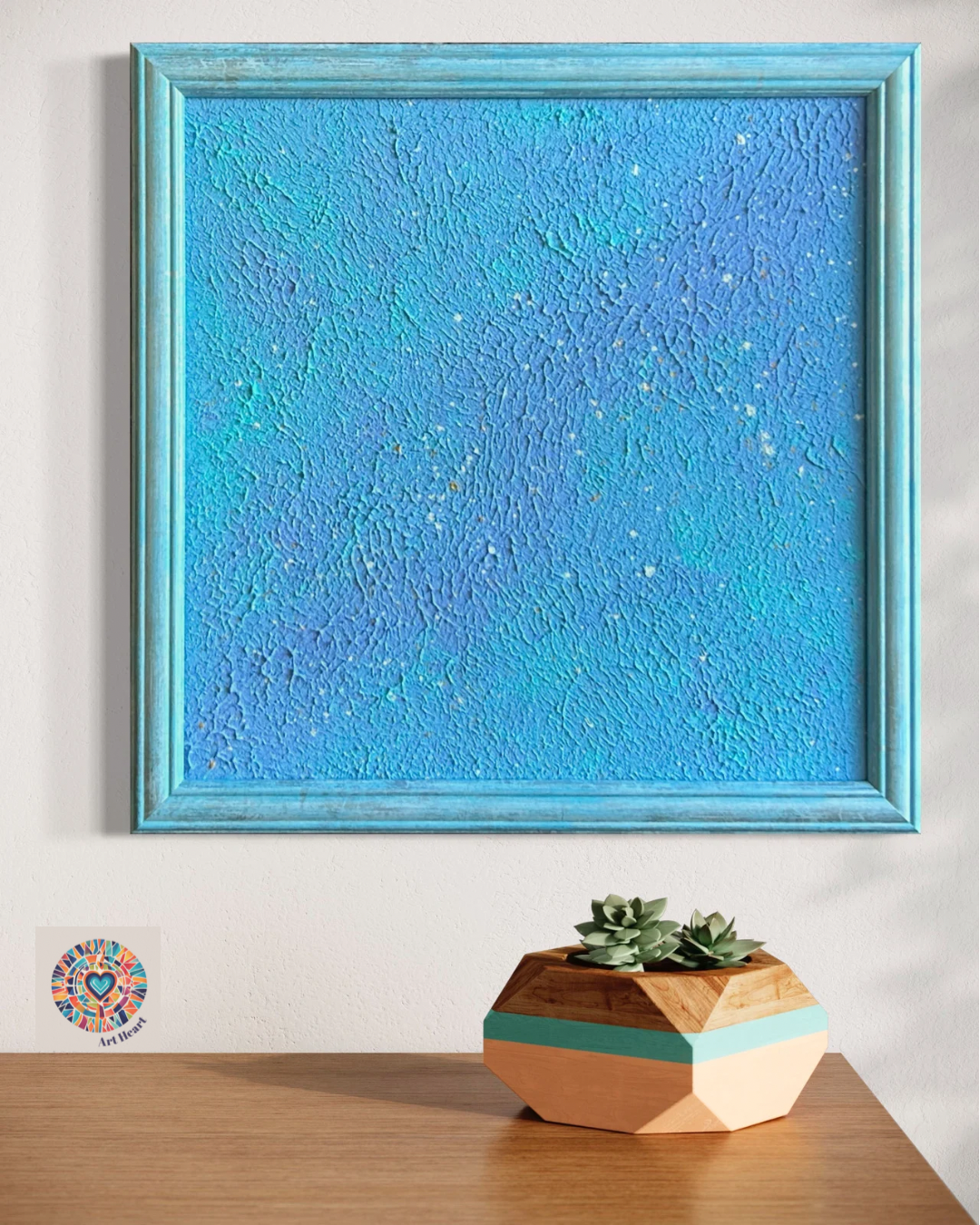 night sky original acrylic painting on canvas, featuring a hand painted starry night. Framed wall art for space art enthusiasts, with mindfulness artwork and fantasy wall décor. Ideal as a romantic gift, cosmic art, astrology gifts, and wiccan décor